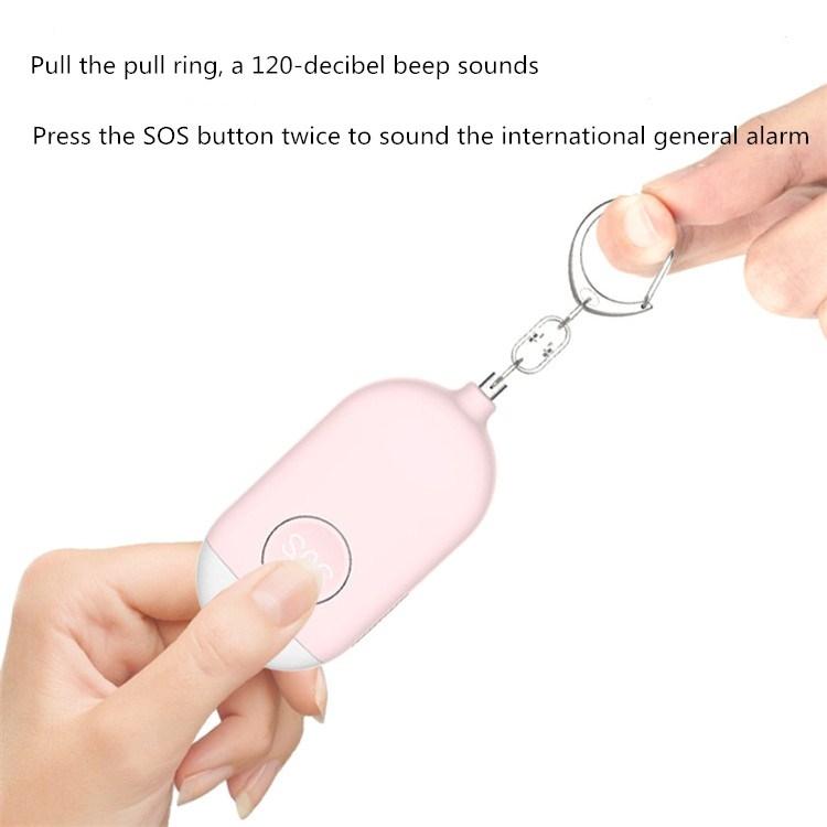 130dB IP44 Waterproof Rechargeable Anti-wolf Alarm Flashlight Intelligent Personal Alarm, English Packaging 130dB IP44 Waterproof Rechargeable Anti-wolf Alarm Flashlight Intelligent Personal Alarm, English Packaging